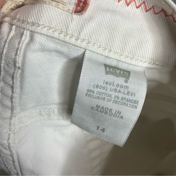 Levi’s white 515 shorts size 14 - Picture 6 of 6